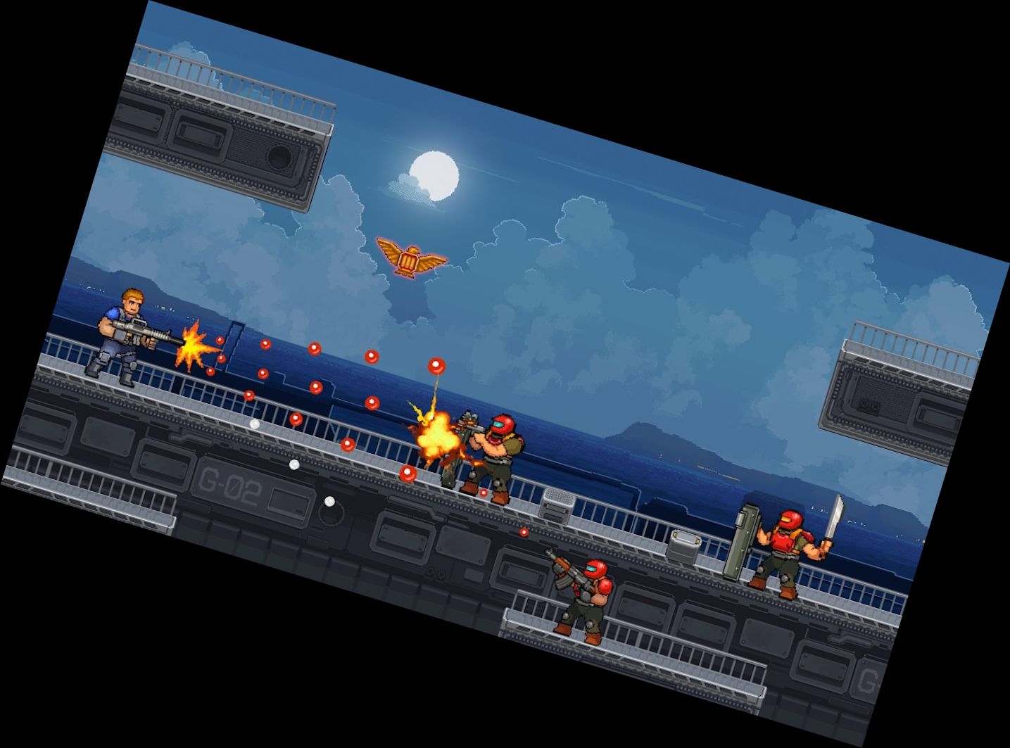 Gun Force Side-scrolling Game