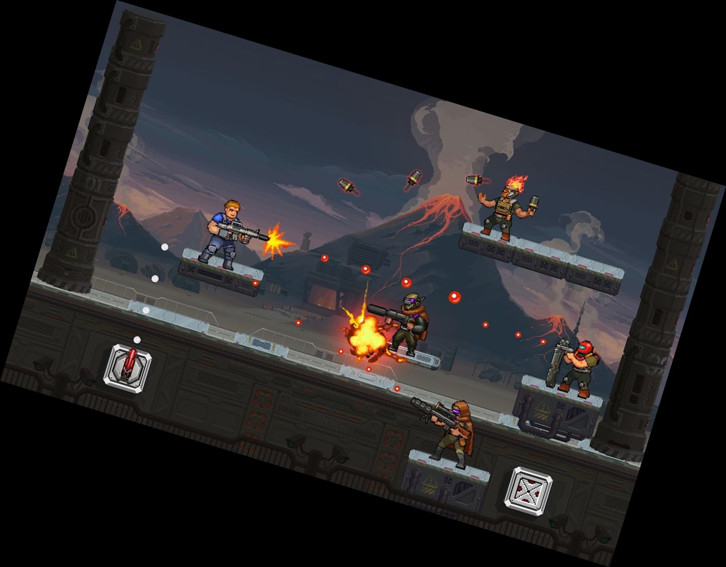 Gun Force Side-scrolling Game