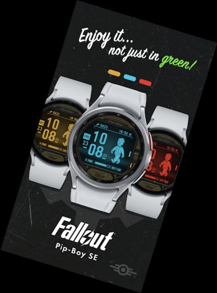 Fallout Pip-Boy SE Armbanduhr-Gesicht