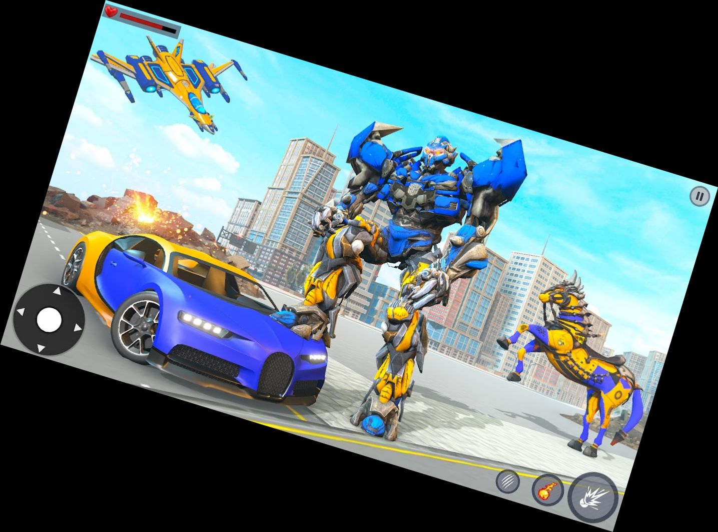 Roboter Auto Simulator: Roboter Spiel