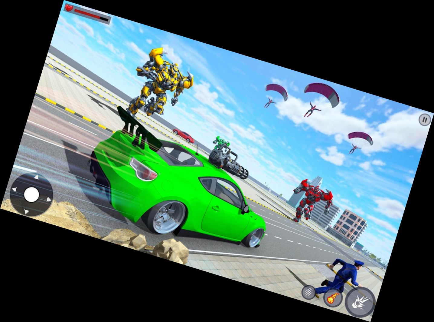 Roboter Auto Simulator: Roboter Spiel