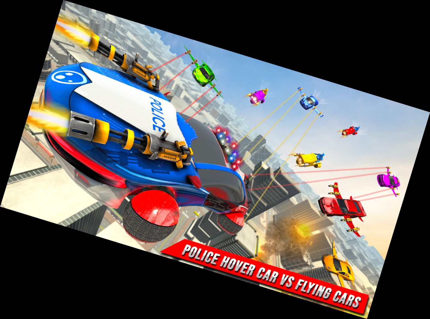 Polizeiauto Verfolgungsjagd