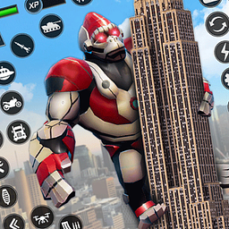 Juego de Camión Robot Gorila Enojado