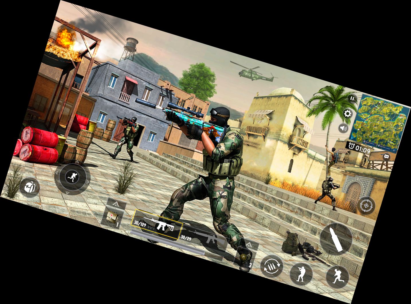 Comando Militar FPS disparos 3D