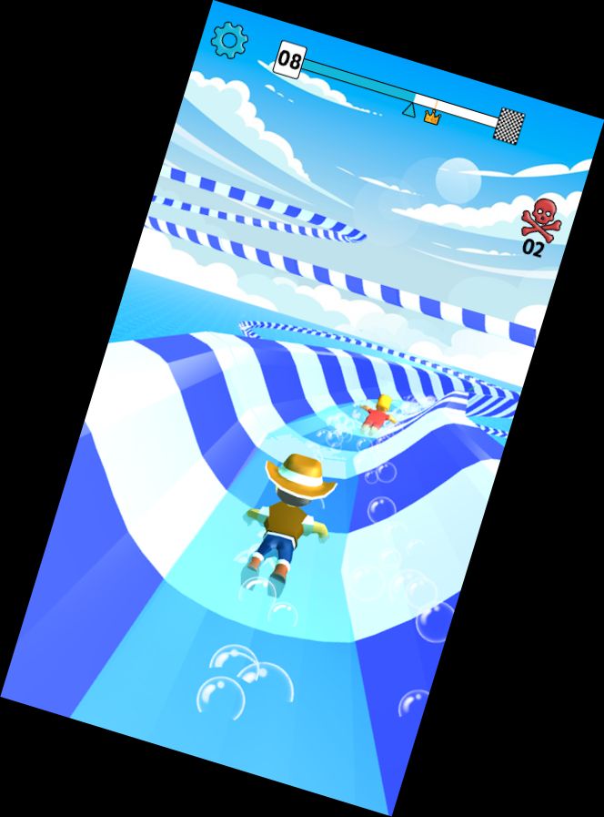 Aqua Slide Водна Гра Веселий Забі