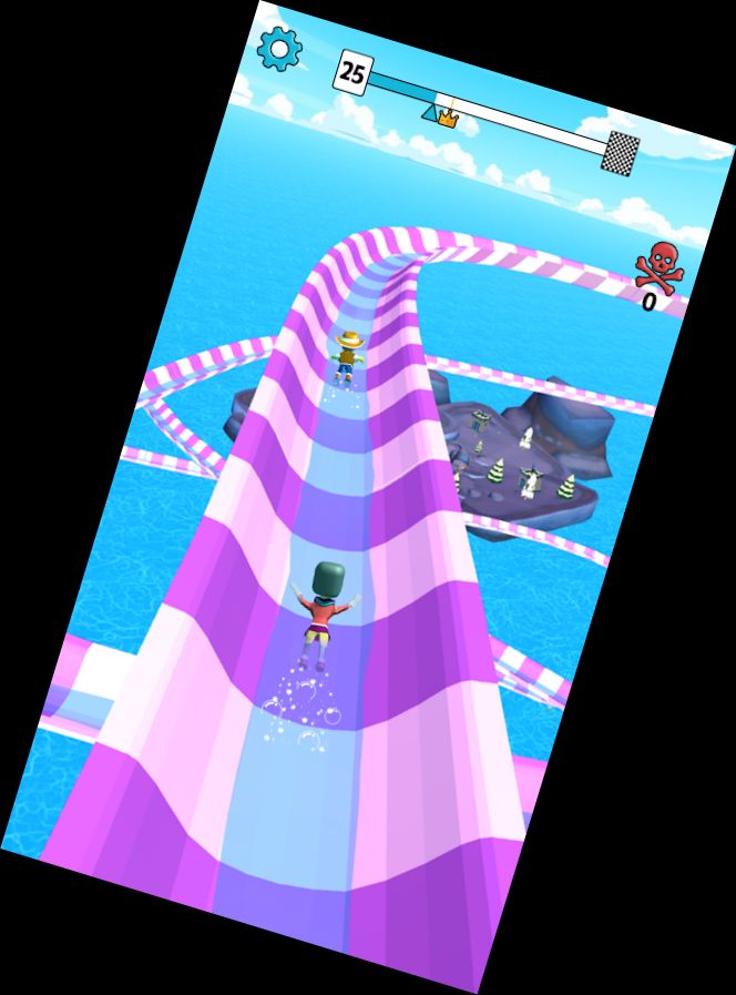 Aqua Slide Водна Гра Веселий Забі