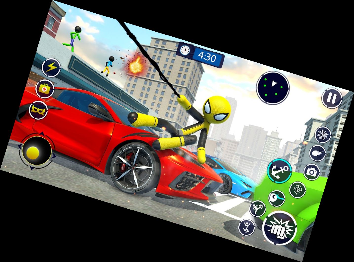 Spiderman Seil-Helden Spiele