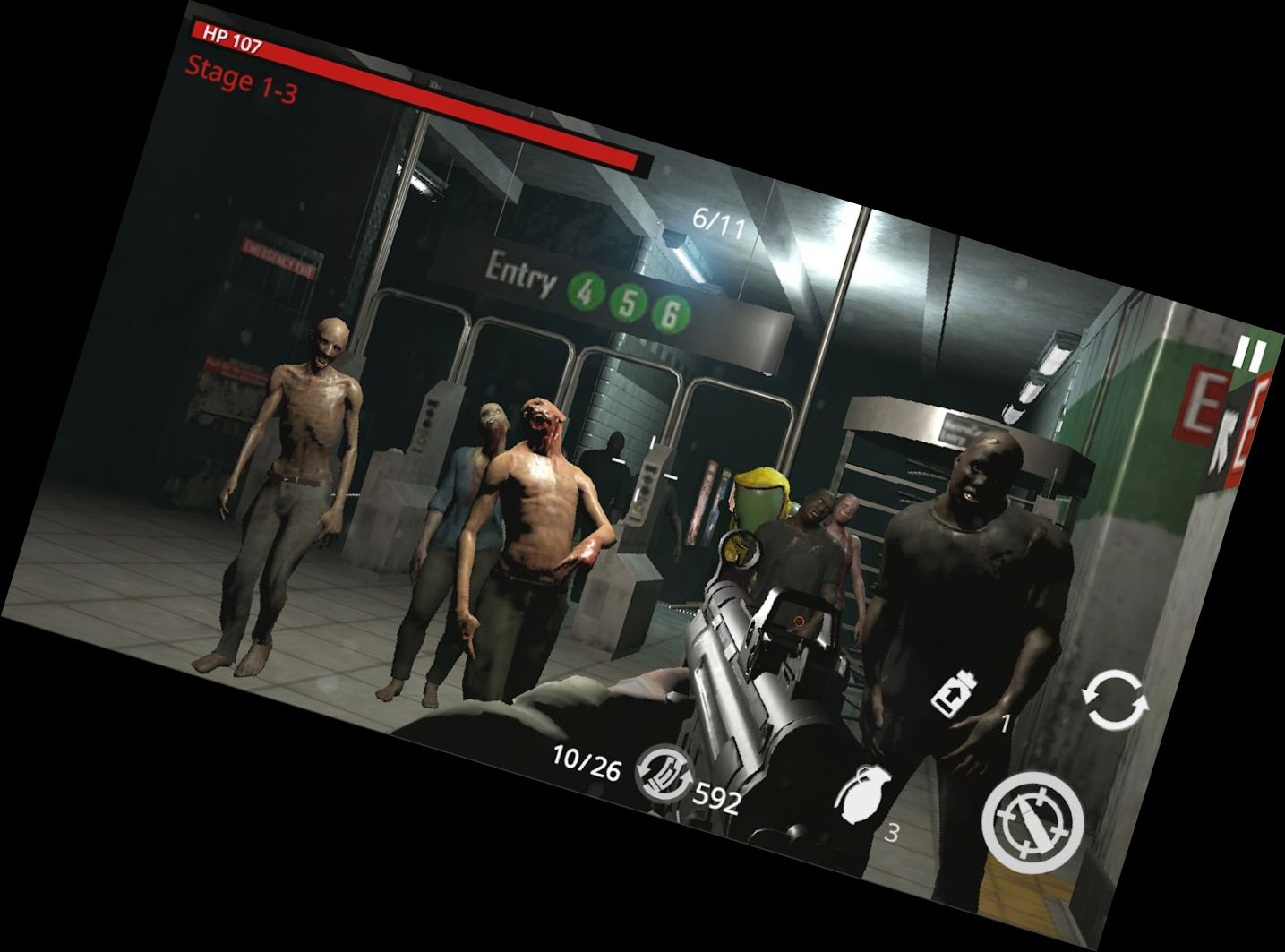 Zombie Stadt: Überlebensschießen