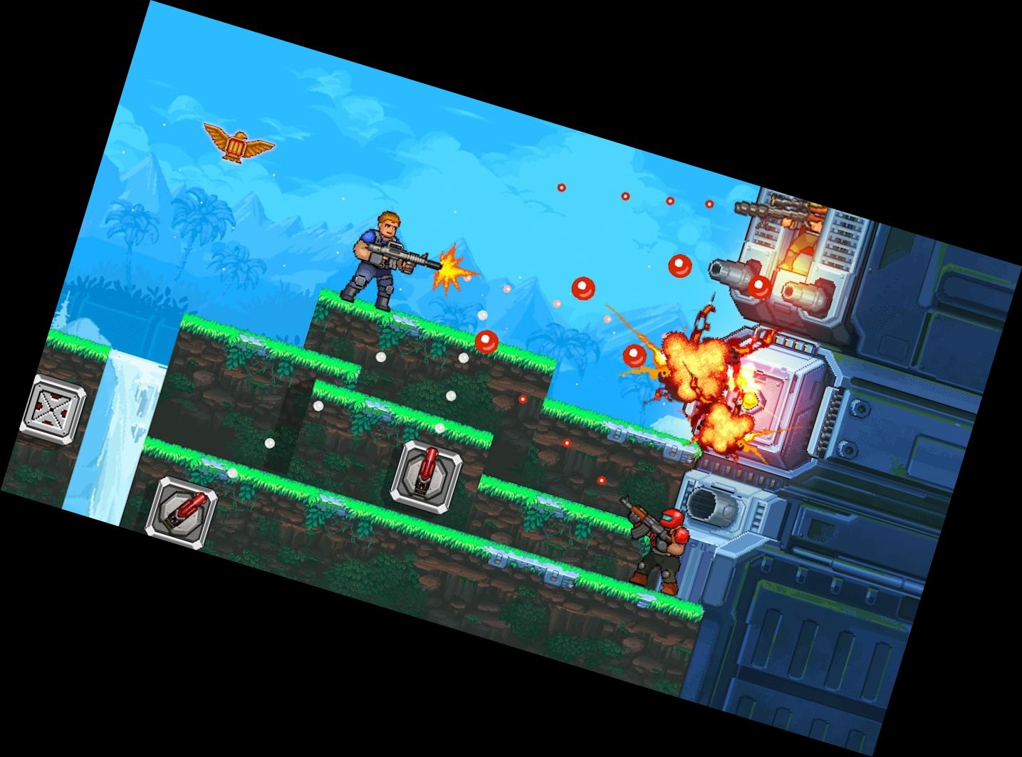 Gun Force Side-scrolling Game