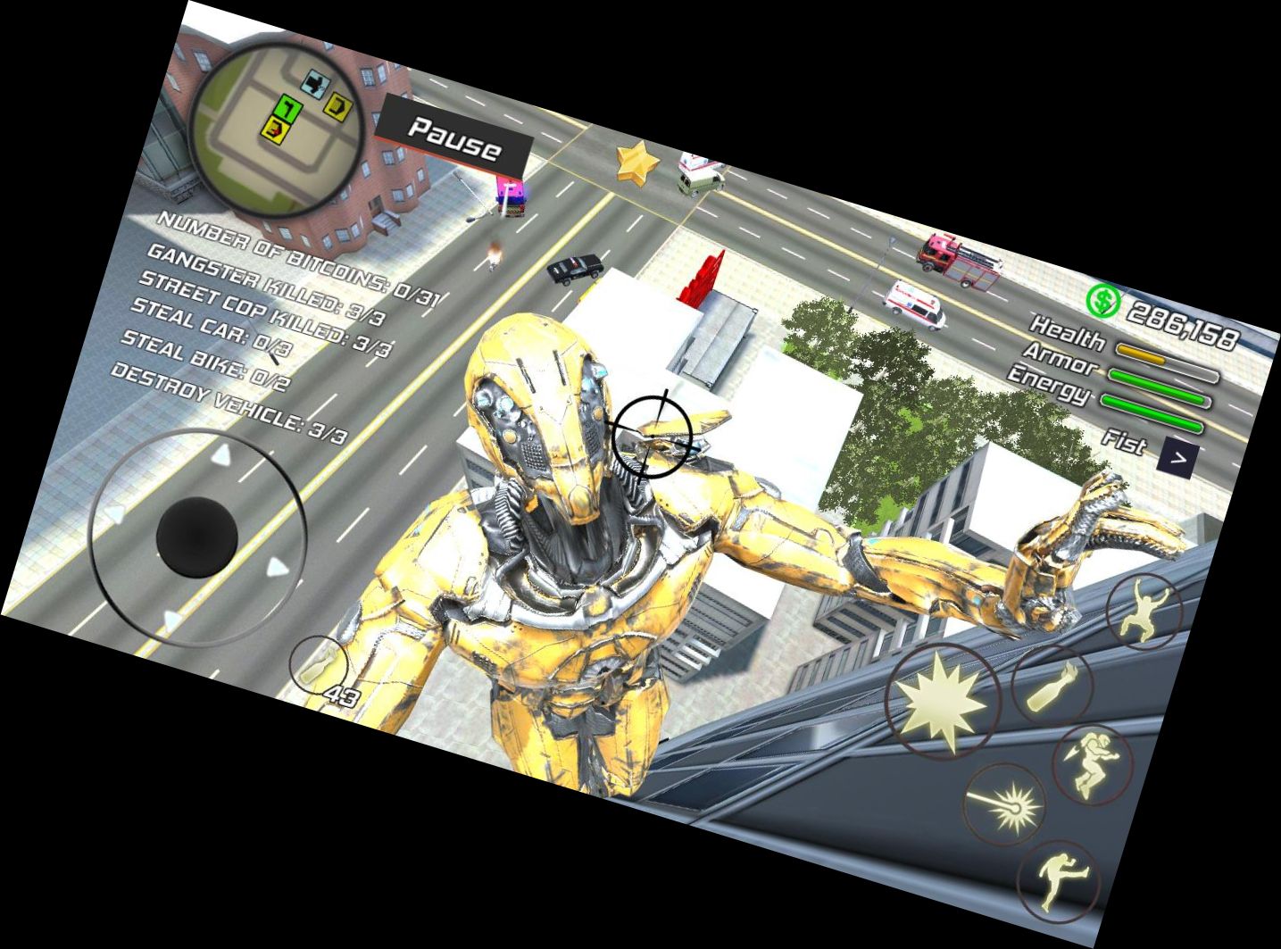 Super Verbrechen Eisen Held Roboter