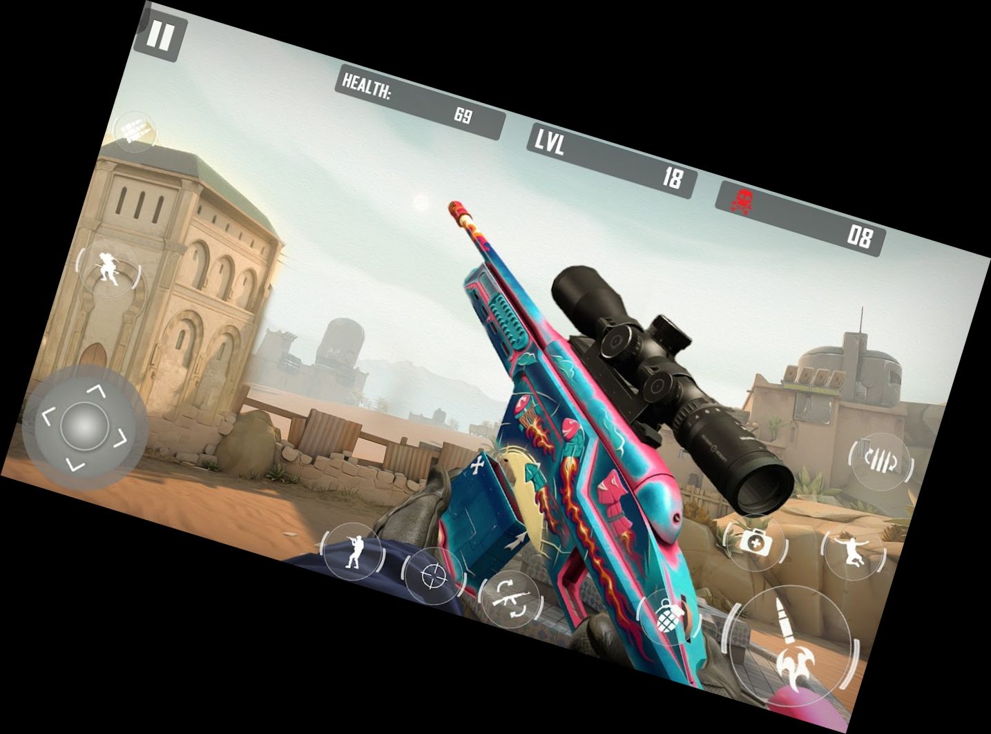 Deckungsschlag Waffenspie