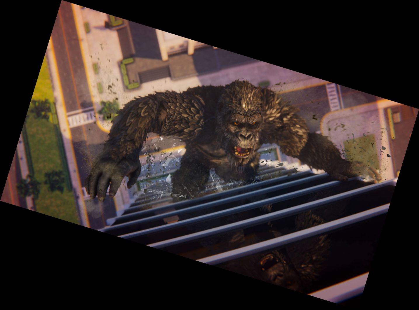 Wütender Gorilla Monsterjäger