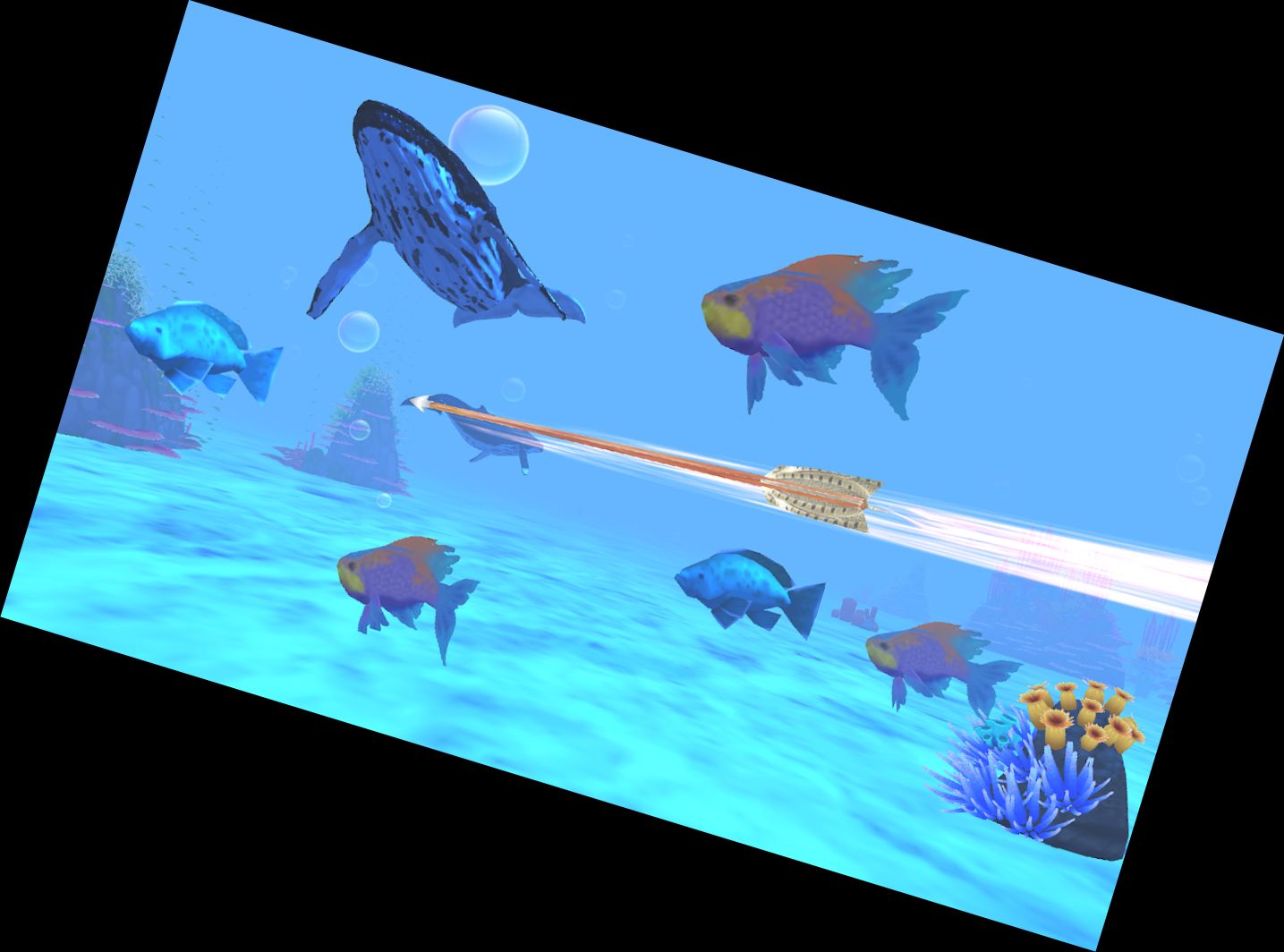 Мисливець за рибою з луком - Під