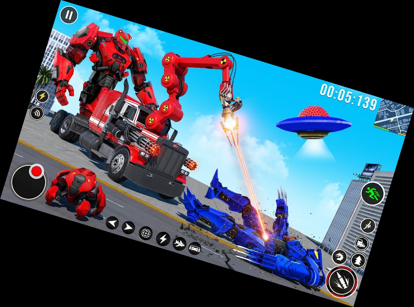 Juegos de Héroe Robot Coche Volador