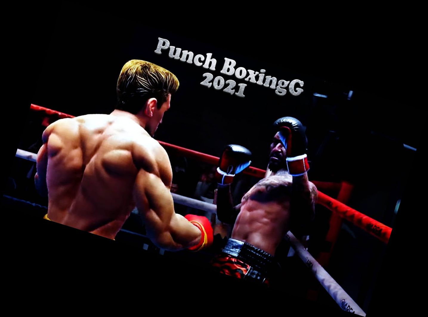 Boxen-Schlag Kämpfer Der Kampf