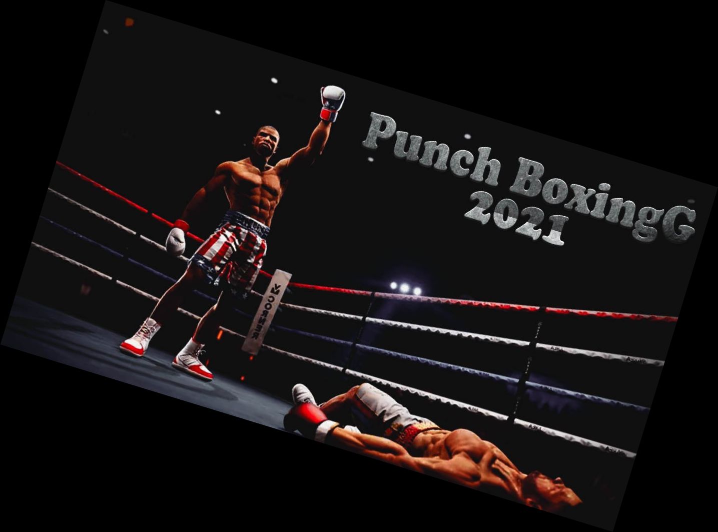 Boxen-Schlag Kämpfer Der Kampf