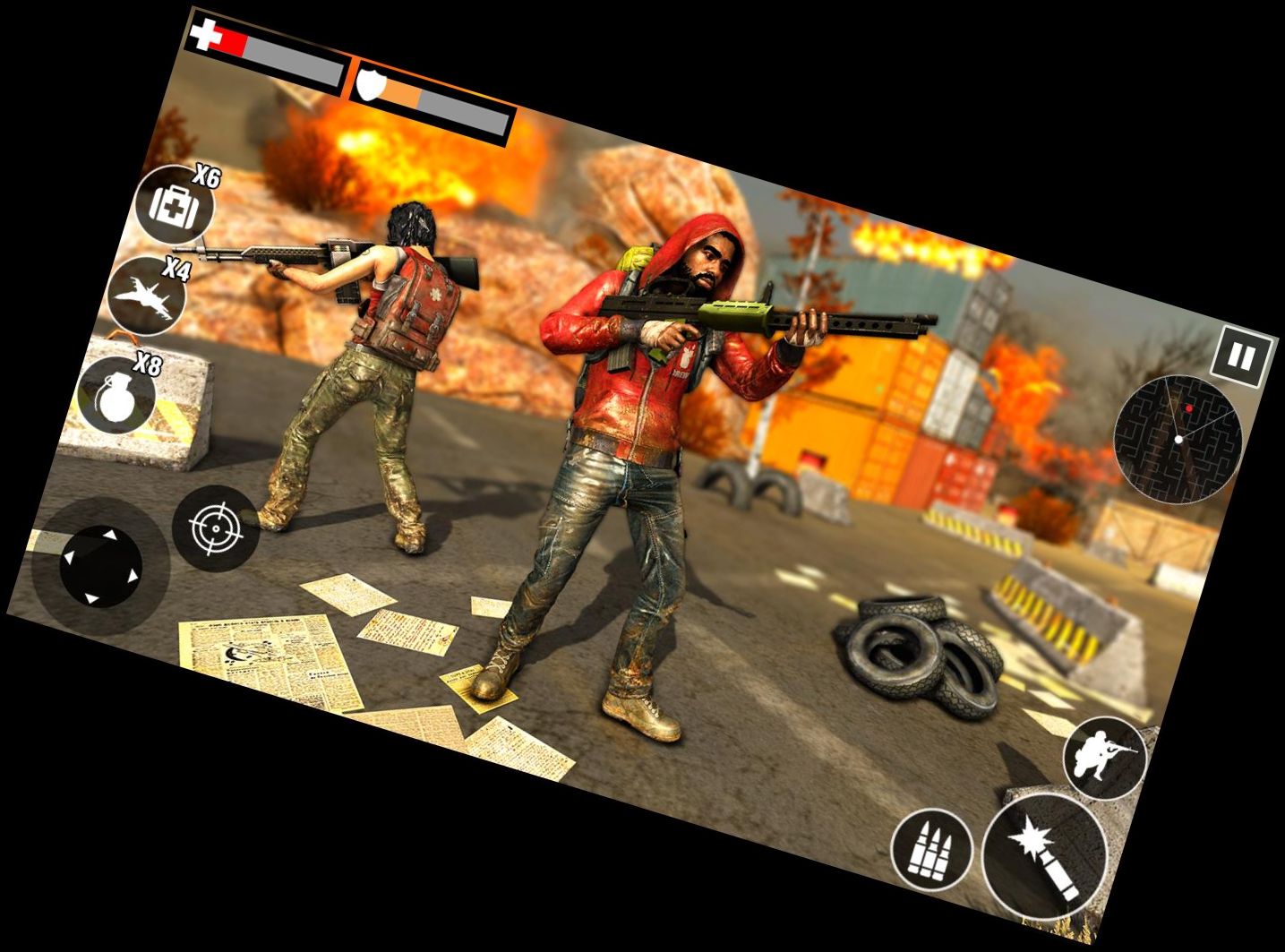 Überlebens-Feuer-Trupp-Schie