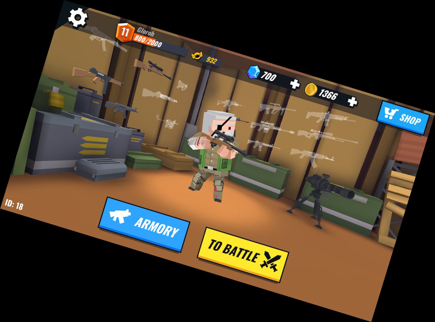 Боевой Пистолет 3D - Ш