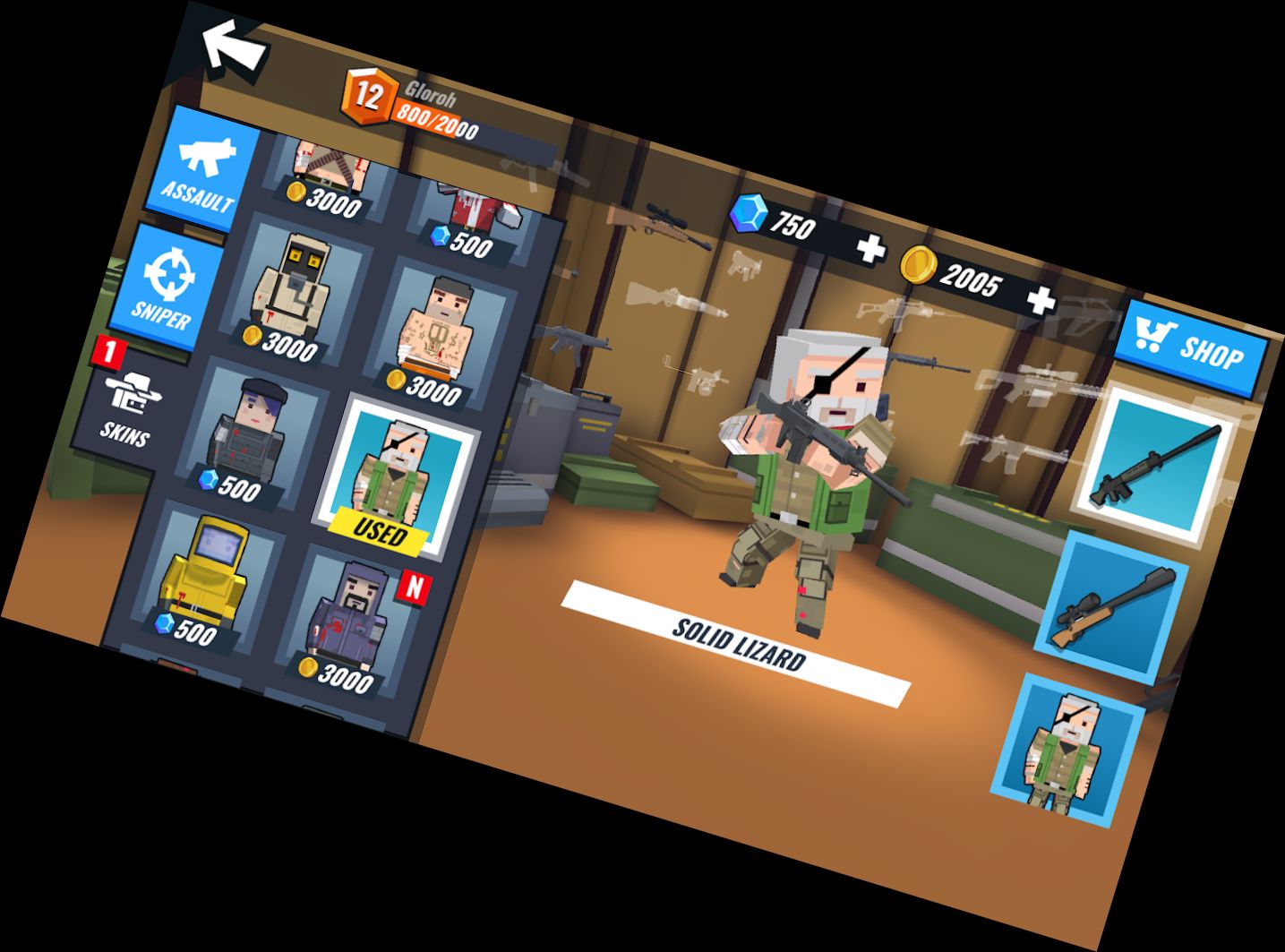 Боевой Пистолет 3D - Ш