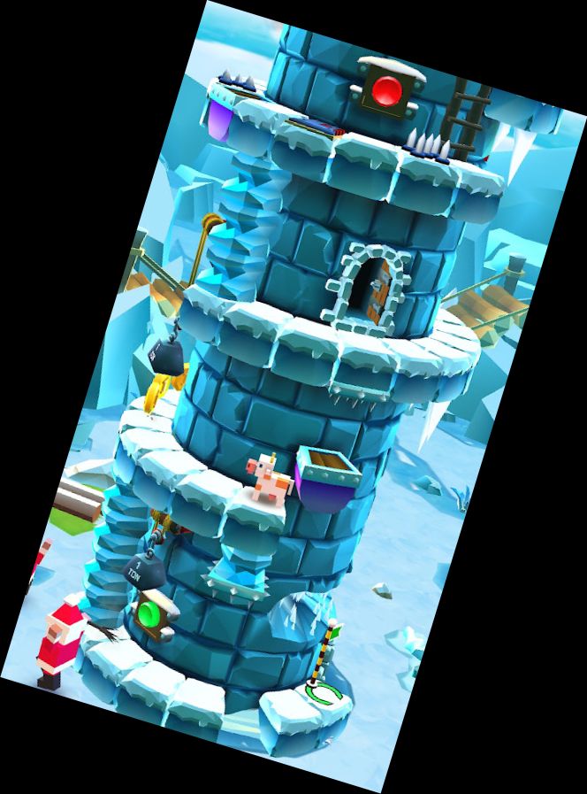 Blocky Castle: Turm-Kletterei