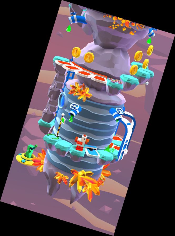 Blocky Castle: Turm-Kletterei