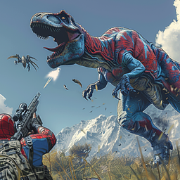 Dinosaurien-Jagd-Spiele 3D