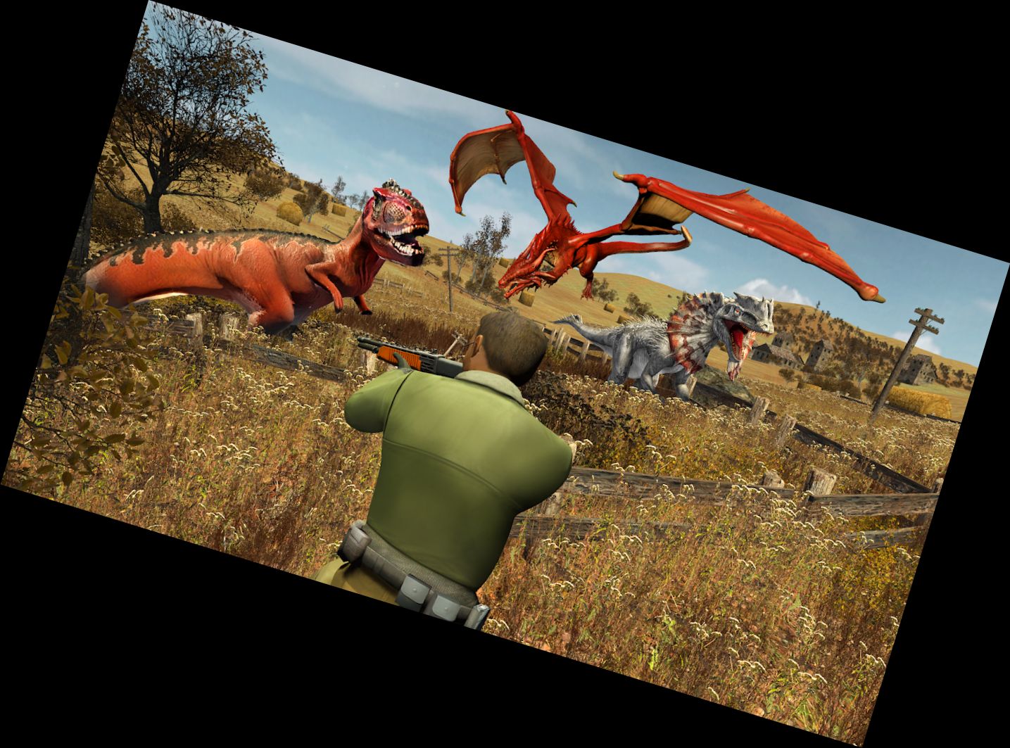 Dinosaurien-Jagd-Spiele 3D