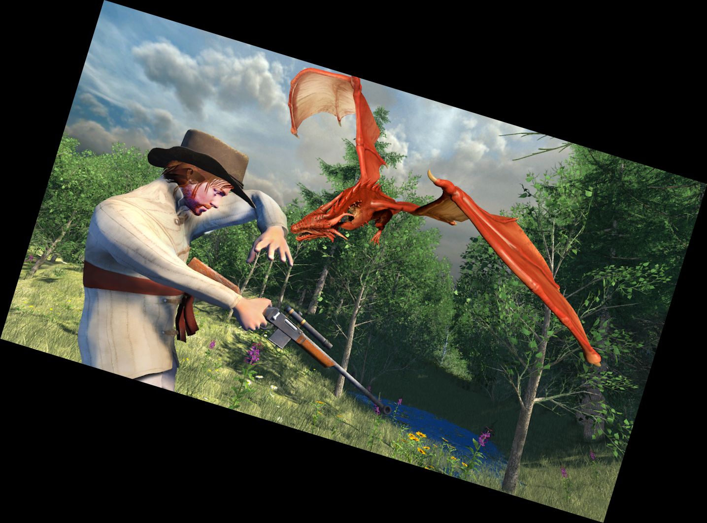 Dinosaurien-Jagd-Spiele 3D