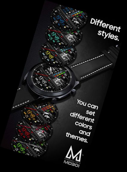 MD301 Hybrid watch face