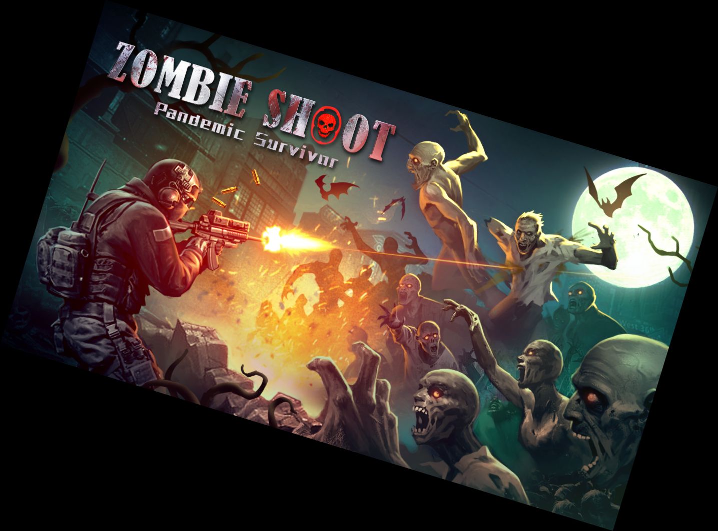 Zombie Schießer: Ziel mit Gewehr