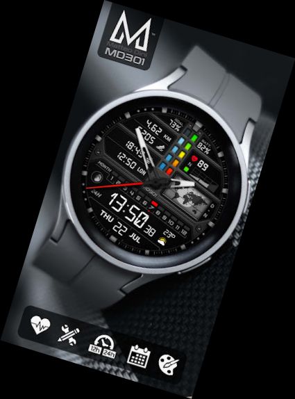 MD301 Hybrid watch face