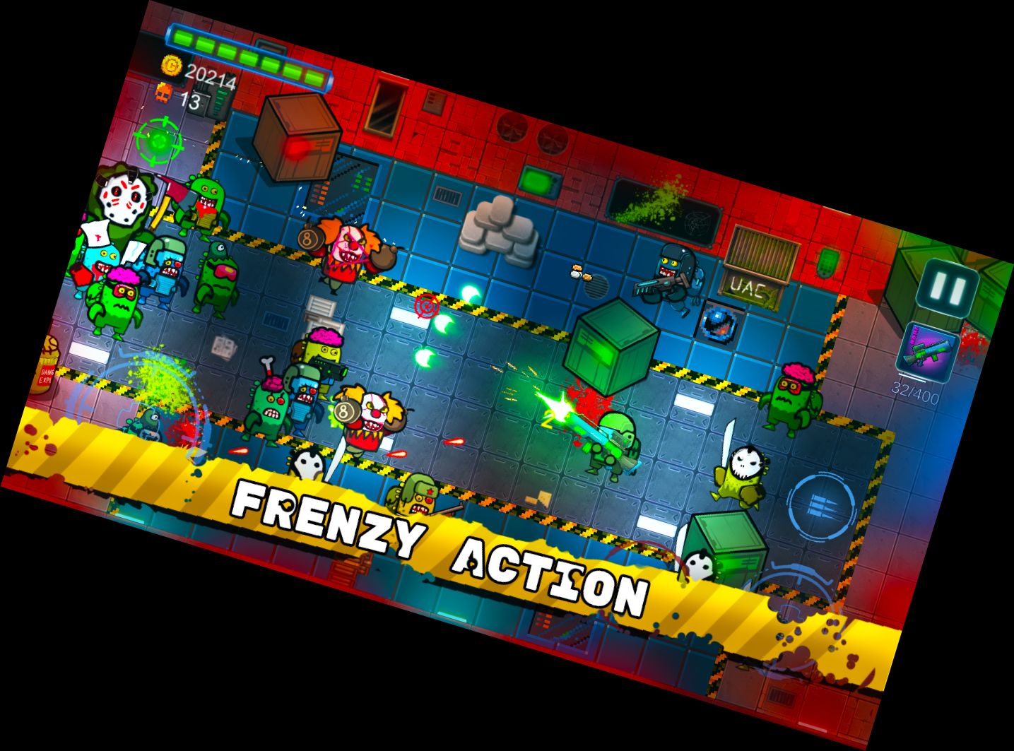 Weltraum-Zombie-Schießspiel: Überle