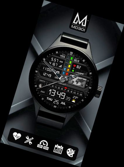 MD301 Hybrid watch face