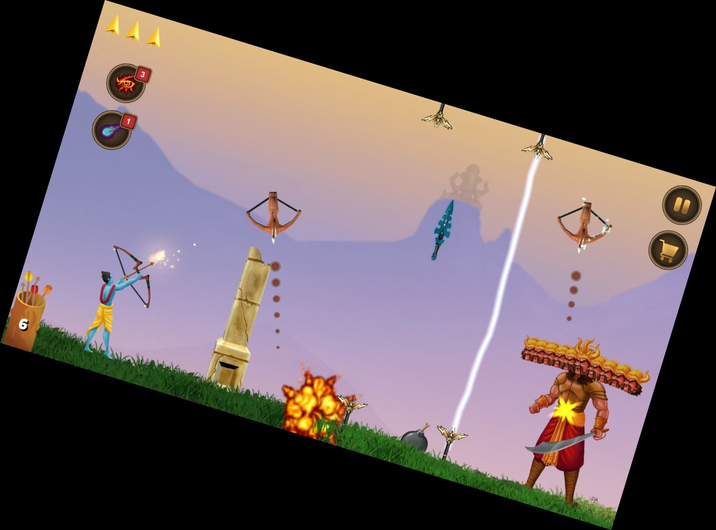 Ramayana Spiele - Rama vs Ravana