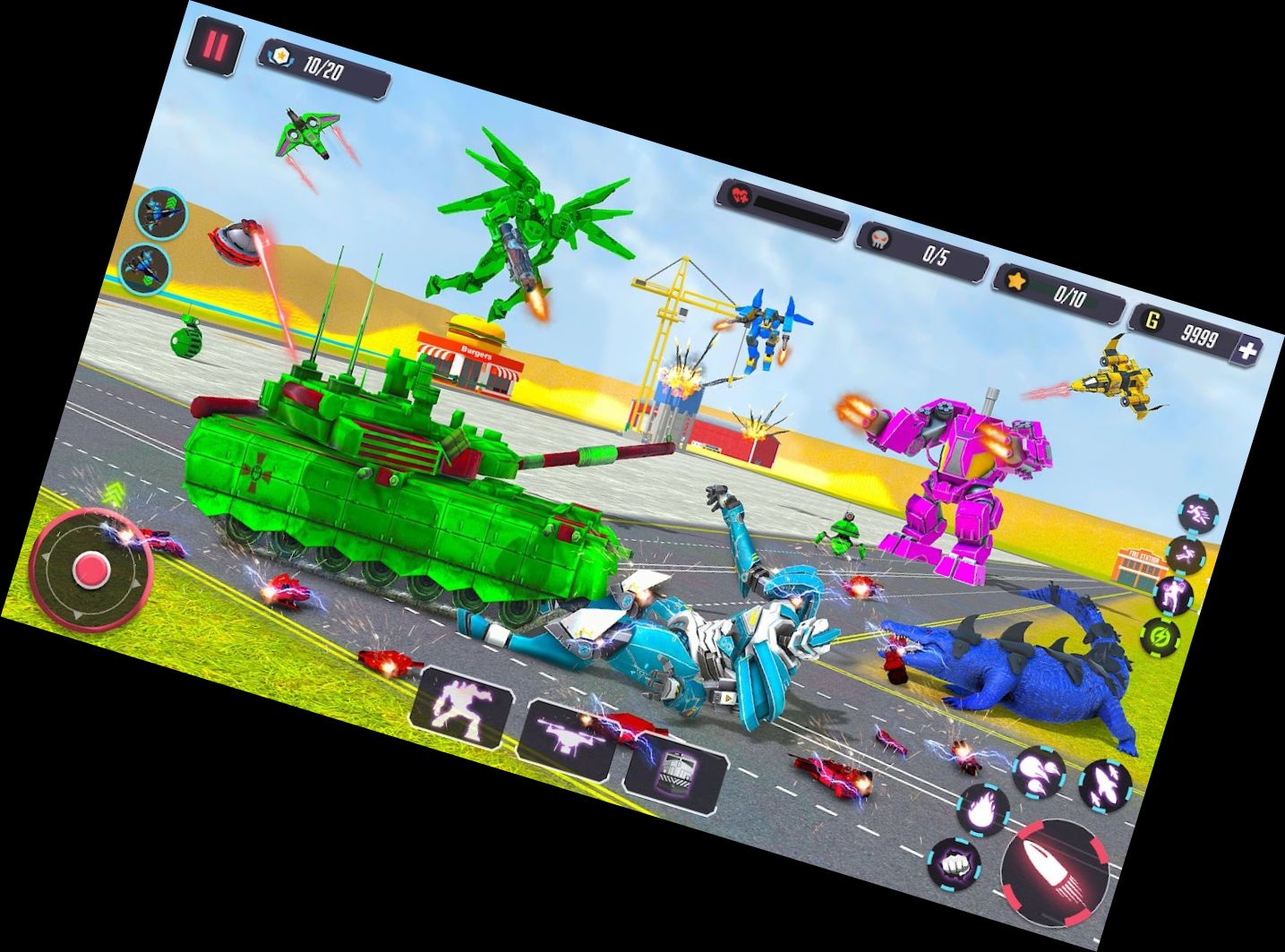 Tier-Krokodil-Roboter-Spiele