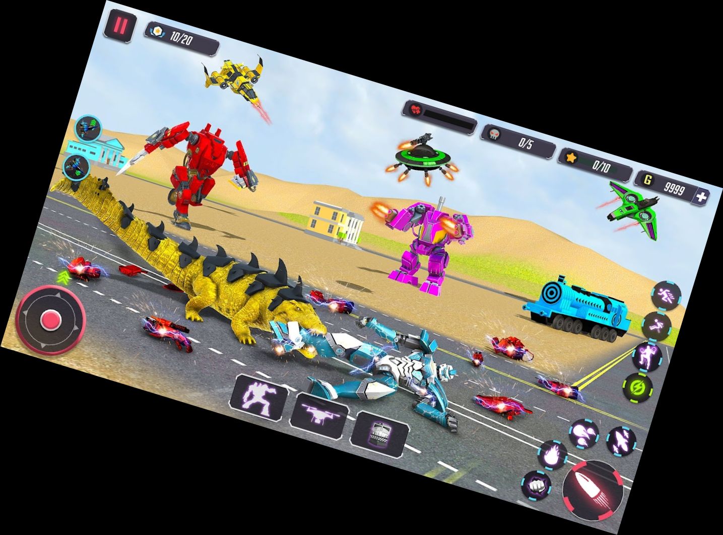 Tier-Krokodil-Roboter-Spiele