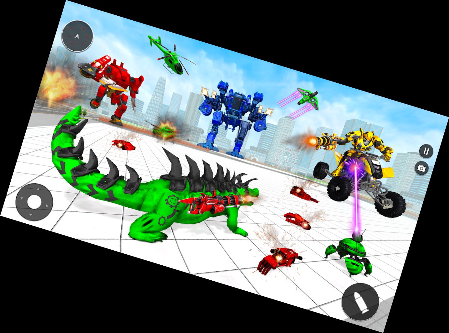 Tier-Krokodil-Roboter-Spiele