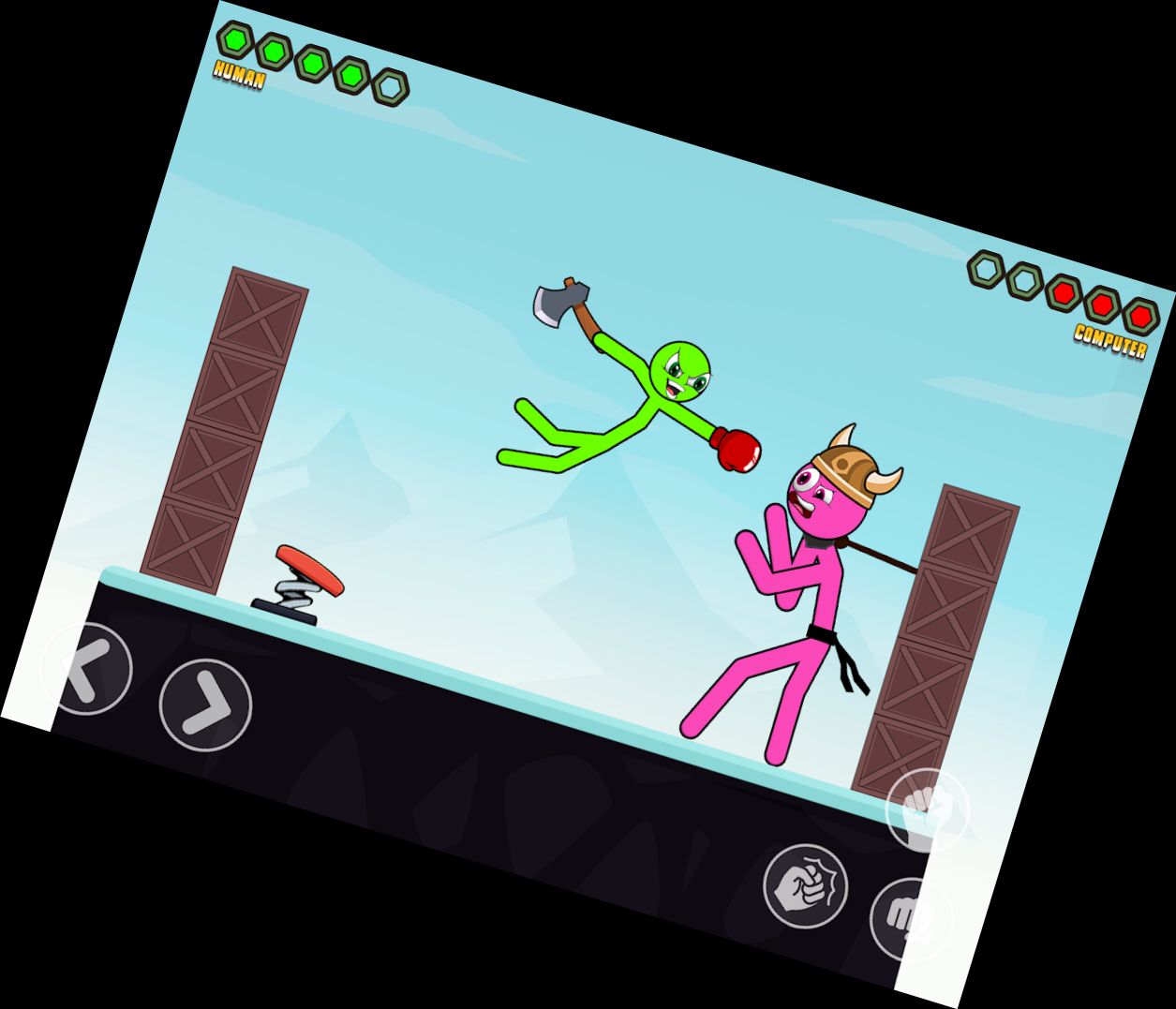 Stickman-Boxen-Todesschlag