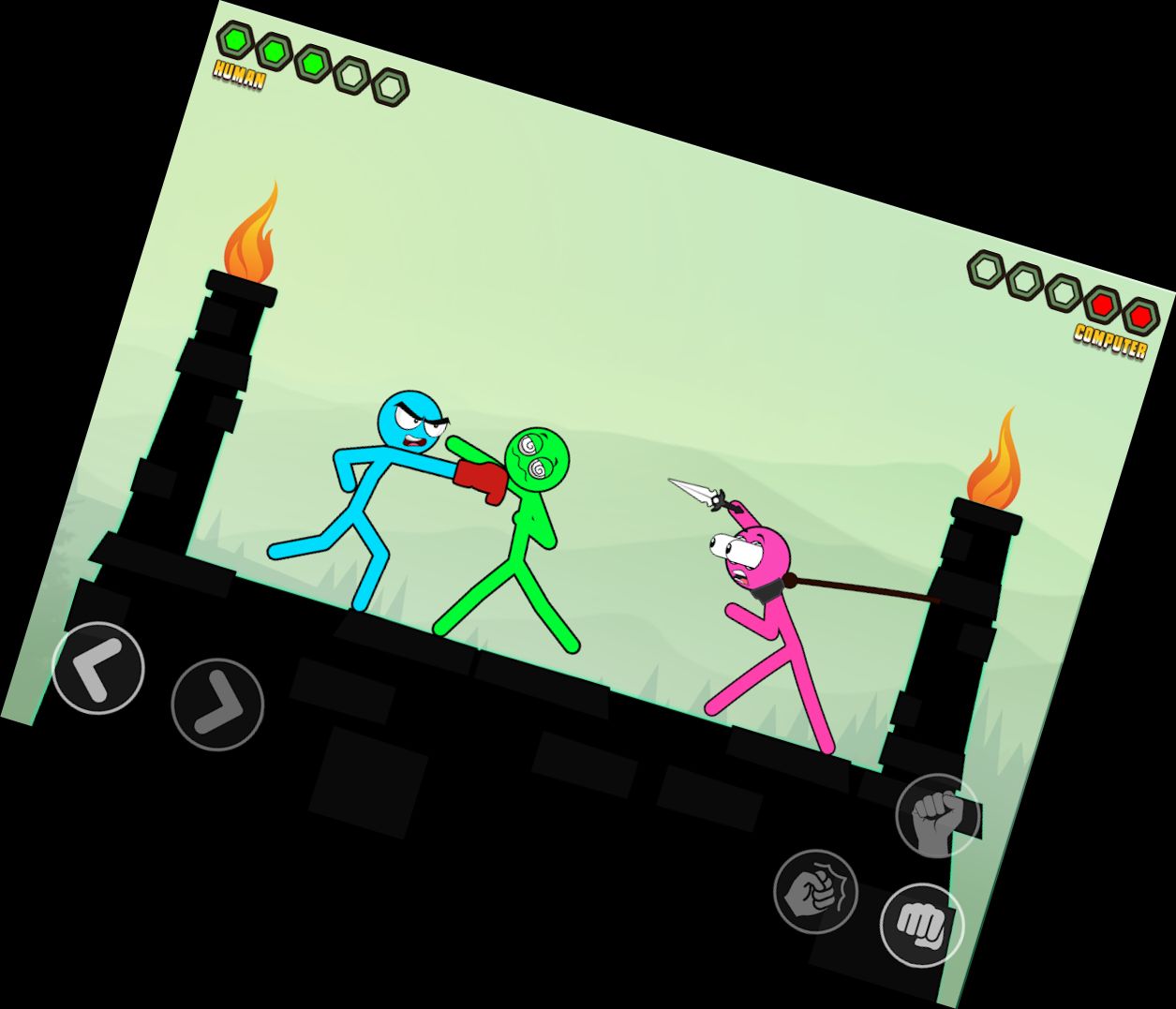 Stickman-Boxen-Todesschlag