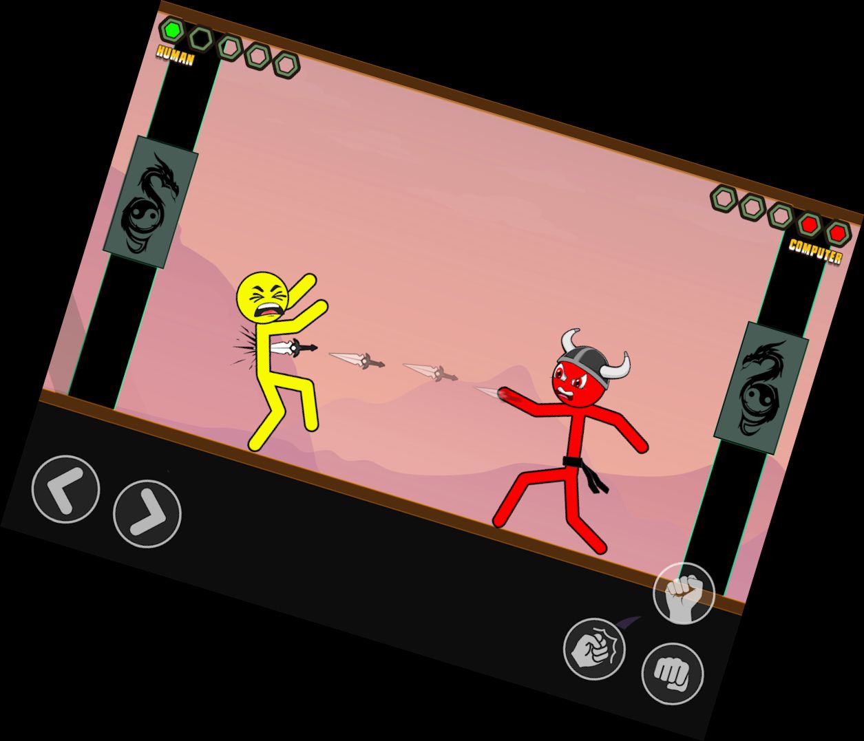 Stickman-Boxen-Todesschlag