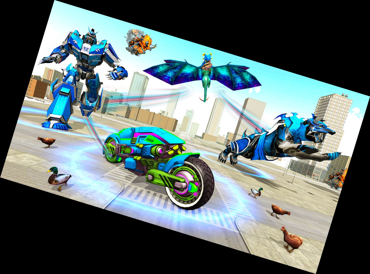 Robo Police Tiger Car Simulator 3D