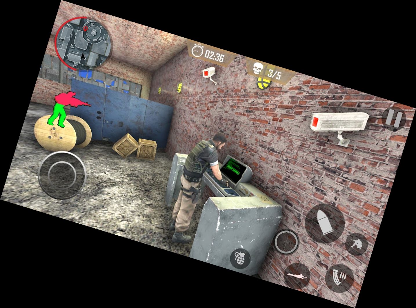 Игра в стрельбу из оружия командос