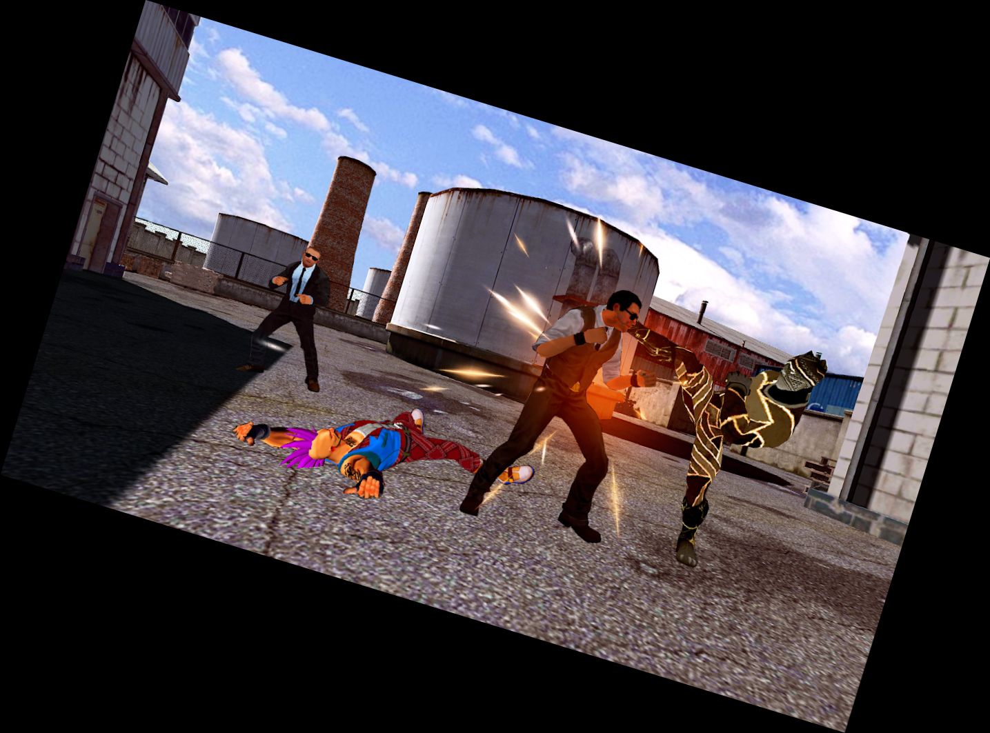 Héroe Robot vs Héroes Villanos