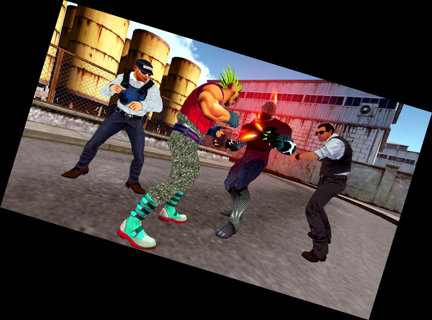 Héroe Robot vs Héroes Villanos