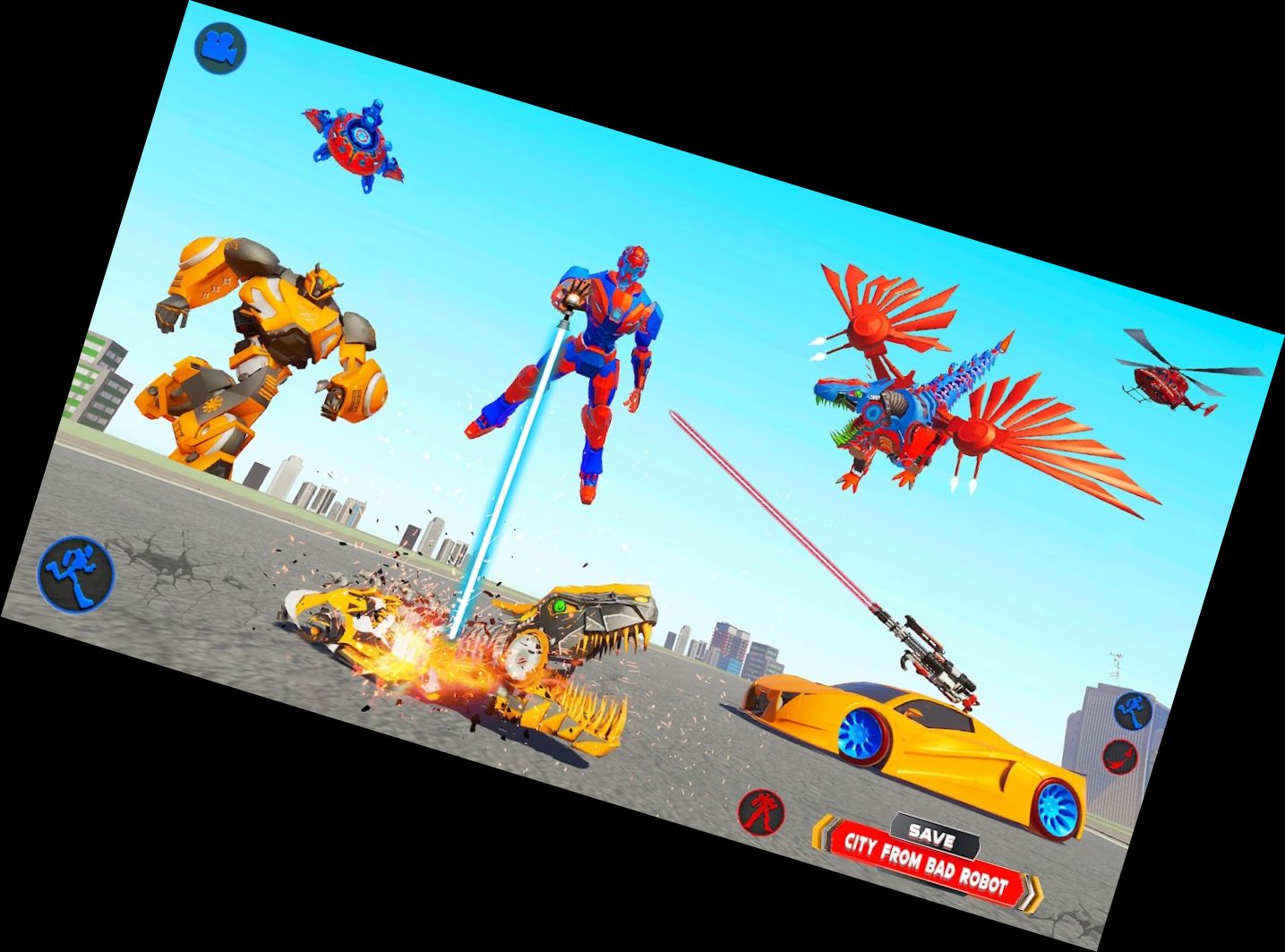 Dino Roboter Verwandlung Auto Spiele