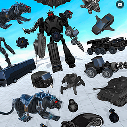 Coche Robot Transformado: Guerra de Robots