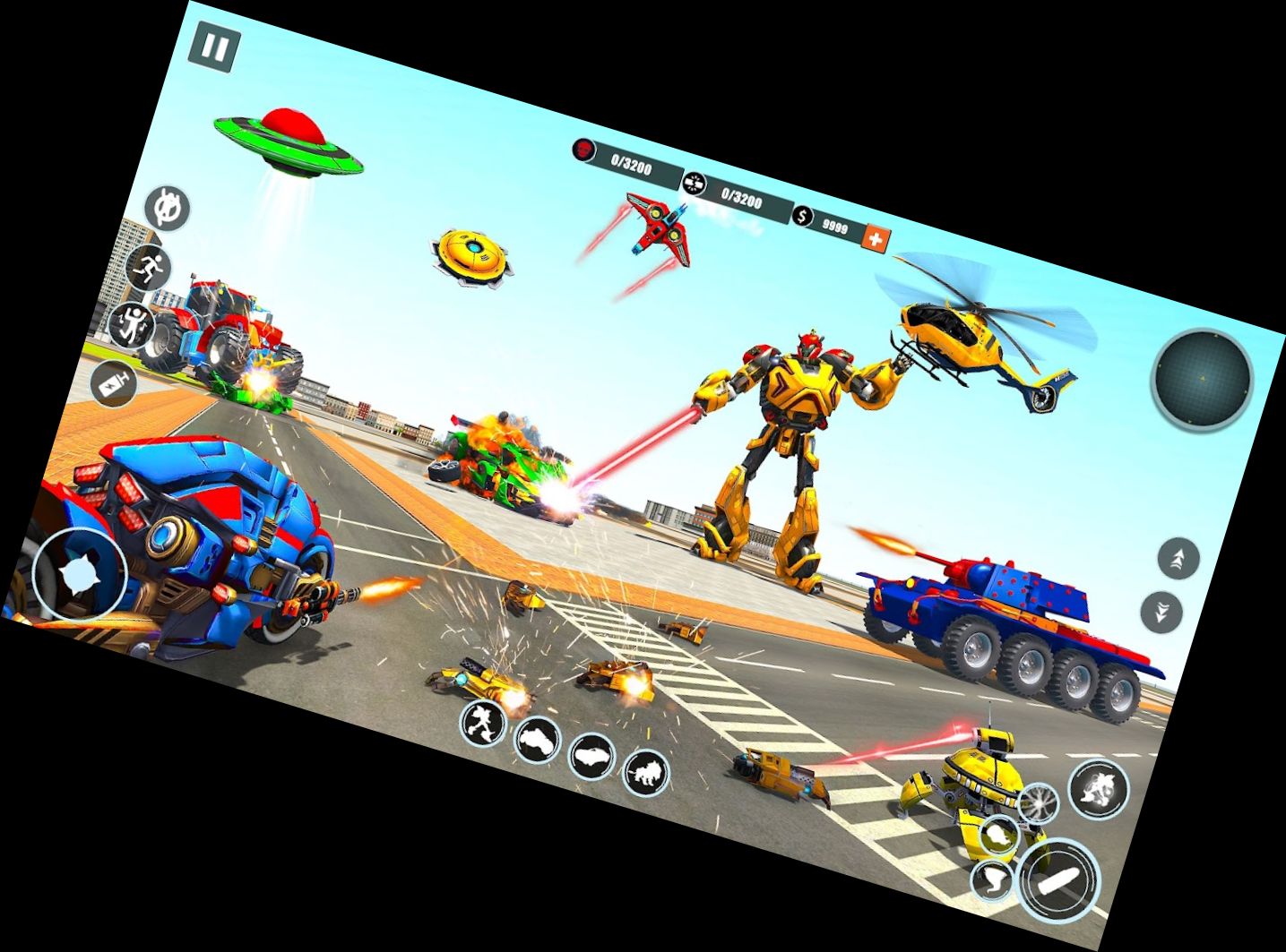 Transforming Robot Car: Battle of Robots