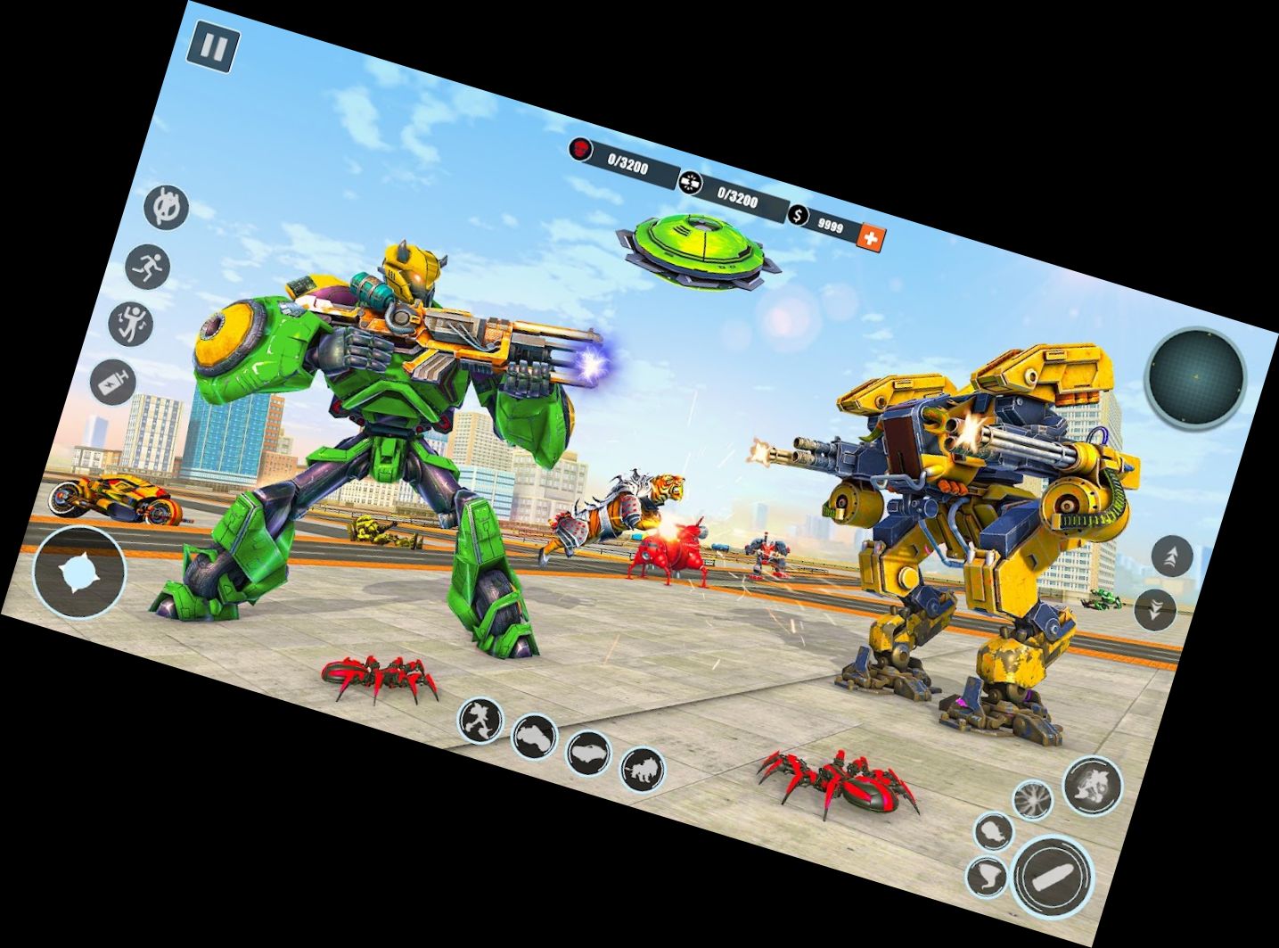 Transforming Robot Car: Battle of Robots