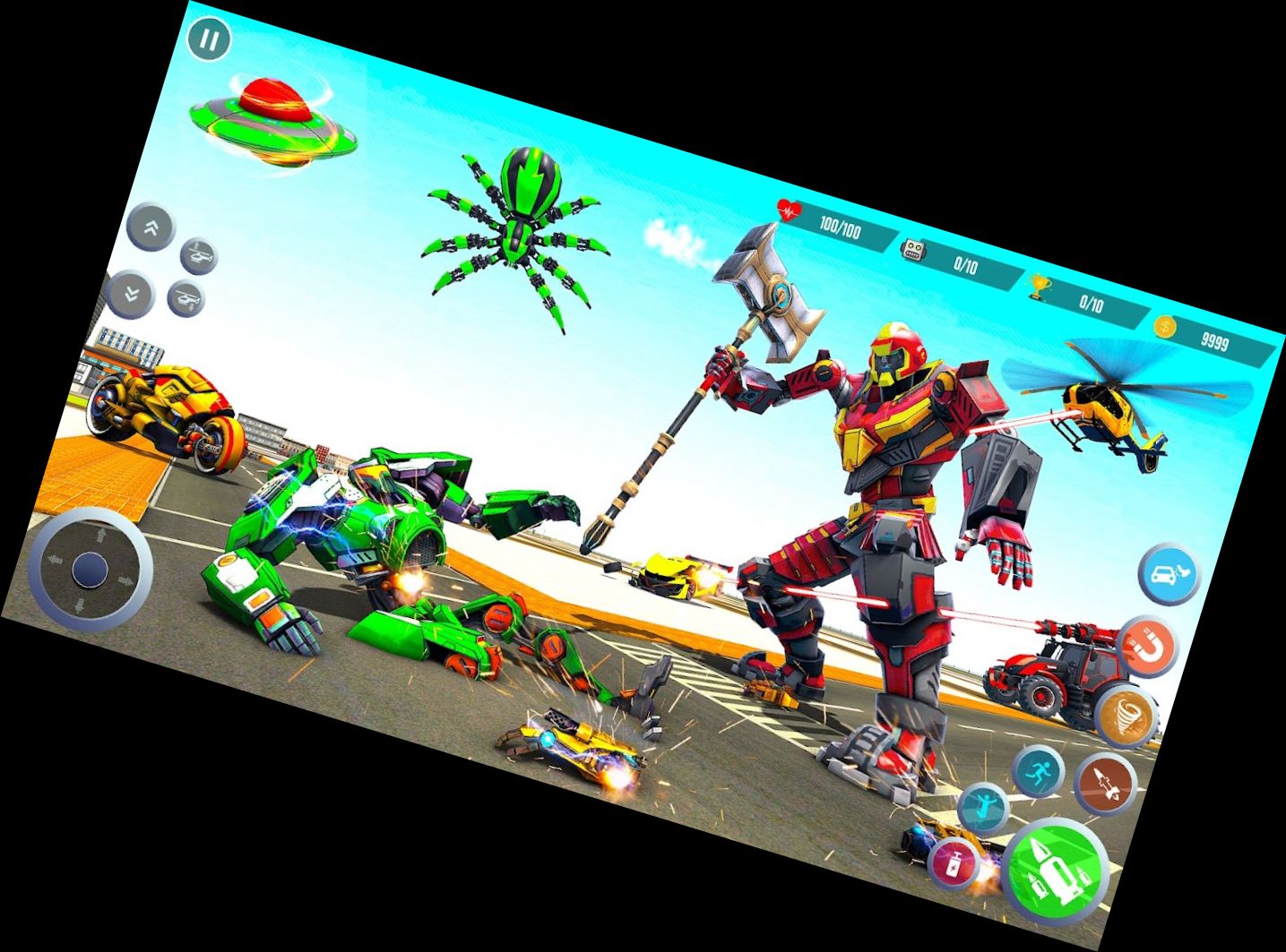 Transforming Robot Car: Battle of Robots