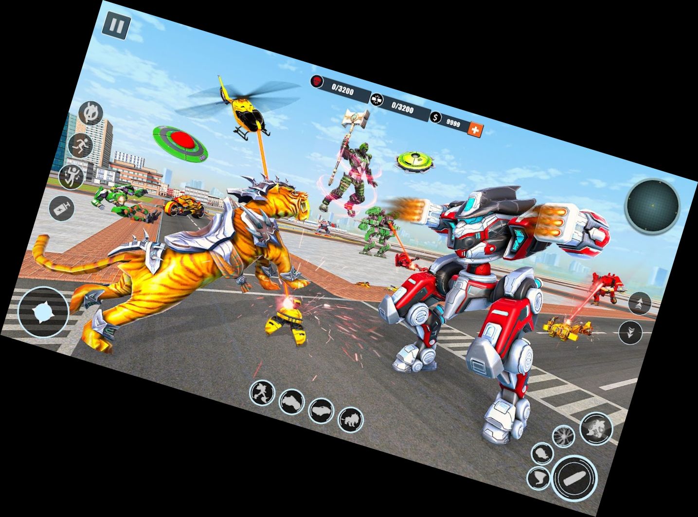 Transforming Robot Car: Battle of Robots